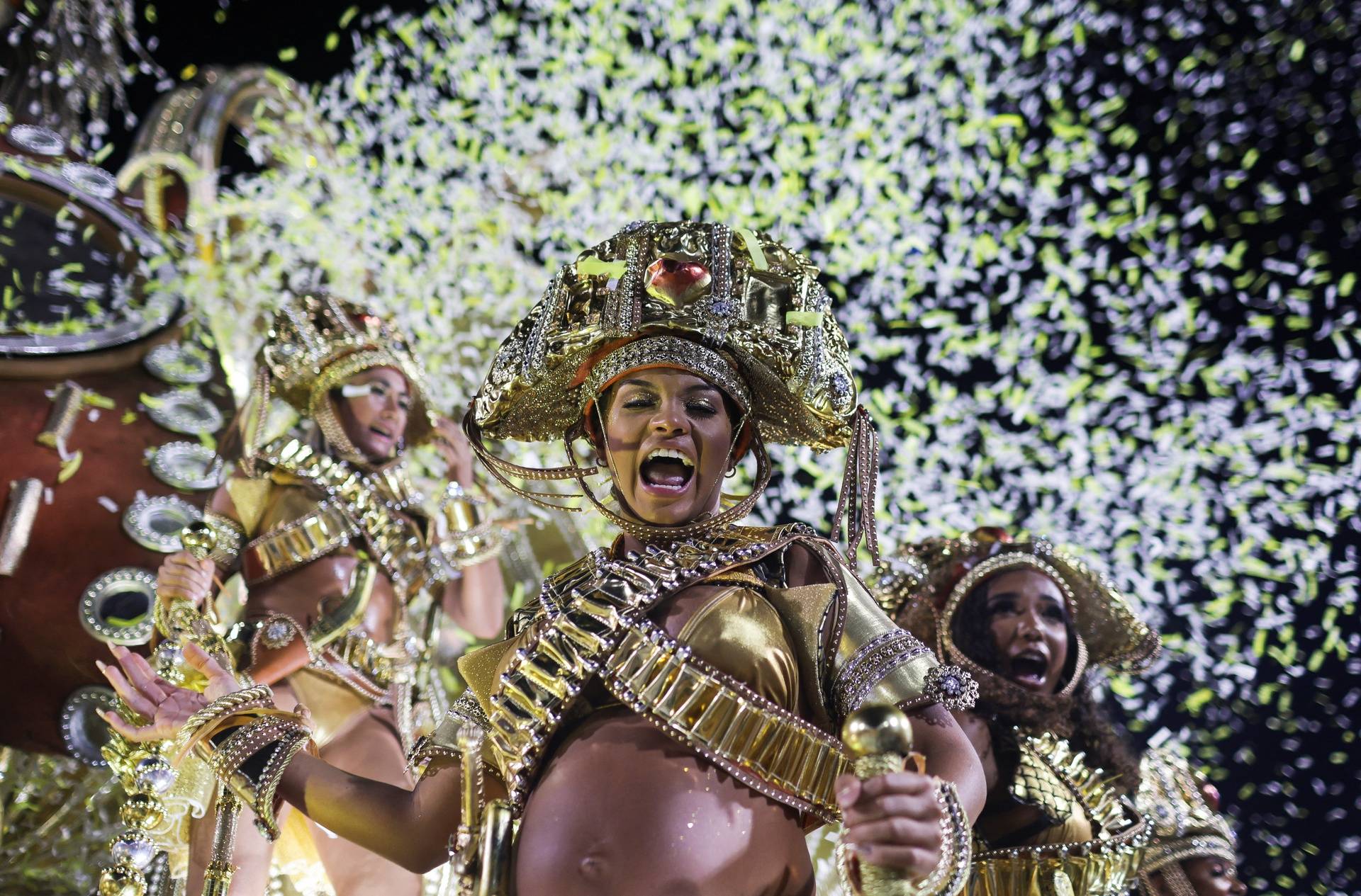 Carnival magic descends on Rio as second night of elite samba schools lights up the Sambadrome, in Rio de Janeiro