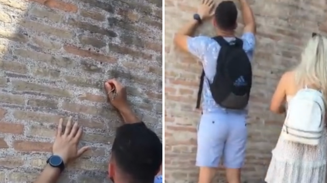 Turist urezao ime svoje djevojke u Kolosej i izazvao bijes javnosti