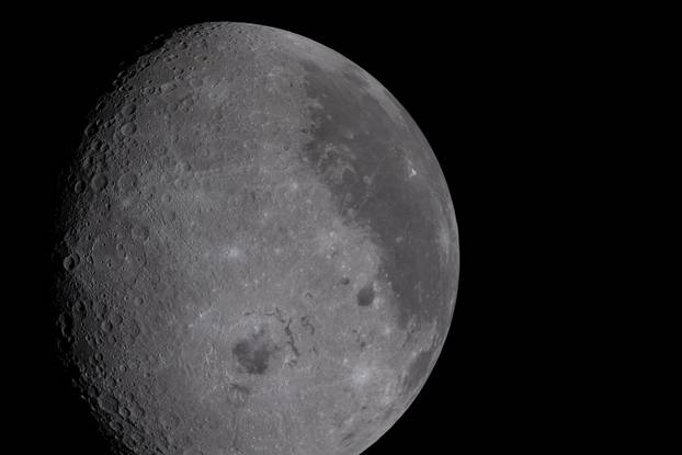 The NASA Artemis II crew photograph the moon