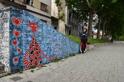 FOTO Kakva podrška! Umjetnica Maja oslikala mural za Lasagnu