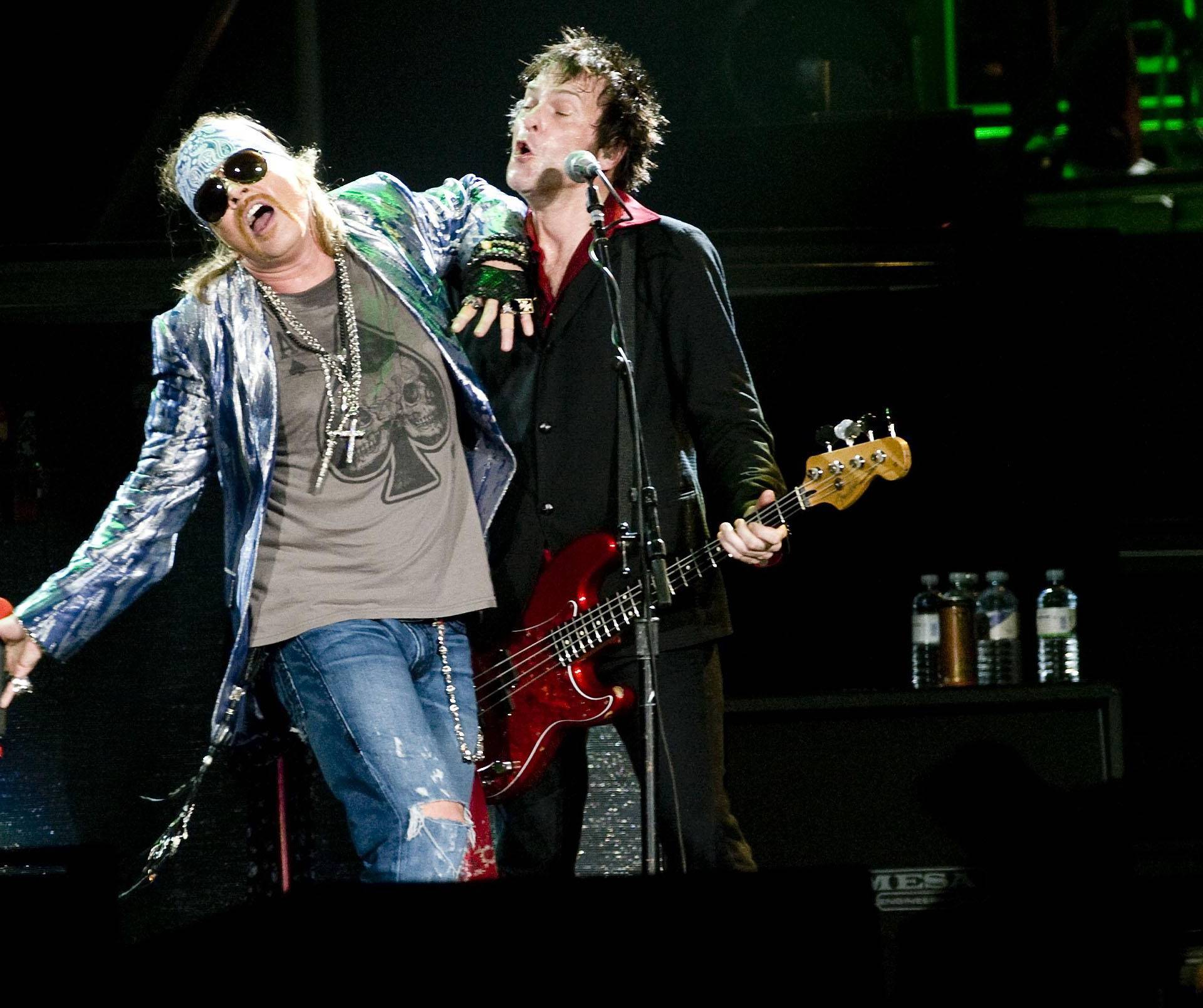 Guns N' Roses perform at the O2