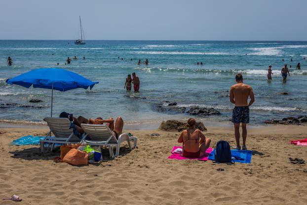 Lumbarda: Pjesčana plaža Pržina na južnoj strani Korčule 