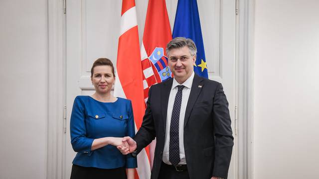 Zagreb: Andrej Plenković ugostio Mette Frederiksen, predsjednicu Vlade Kraljevine Danske