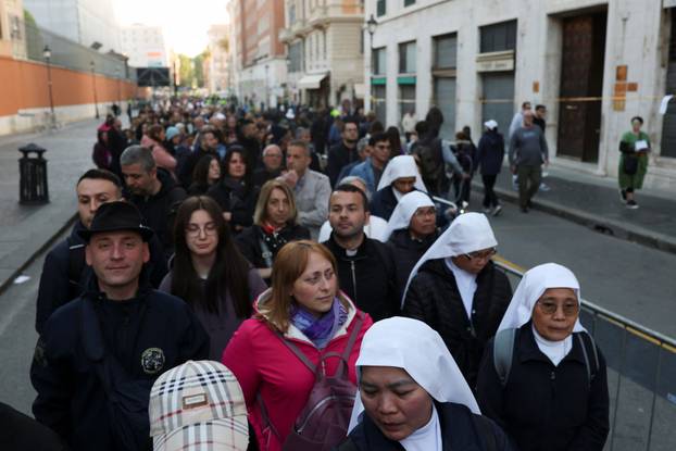 Pope Francis lies in state in St. Peter's Basilica at the Vatican