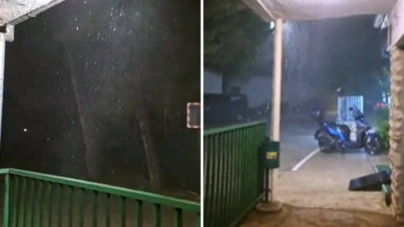 VIDEO Nevrijeme pogodilo i Vodice: 'Vjetar je razbacivao kante, sve je došlo u sekundi'