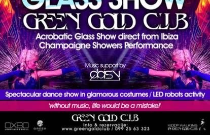 Izazovni 'Glass show' u Green Gold Clubu u subotu 28. 3.