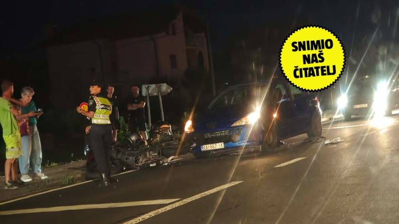 Motociklist ozlijeđen u sudaru s autom u Karlovcu, u bolnici je
