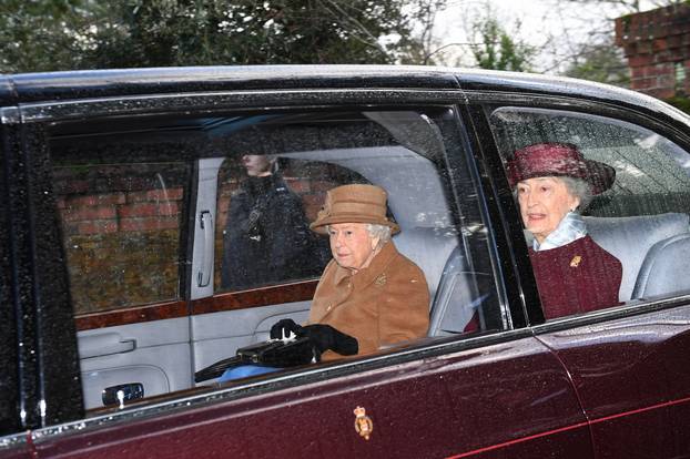 Royals attend church service