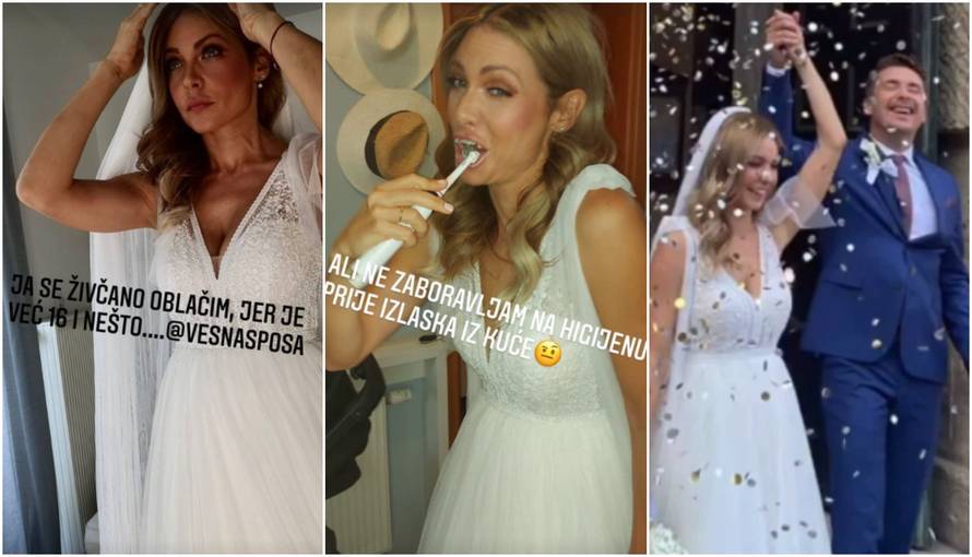 Anja Alavanja podijelila fotke s vjenčanja, mladenci prvi ples zaplesali uz Olivera i Lukyja