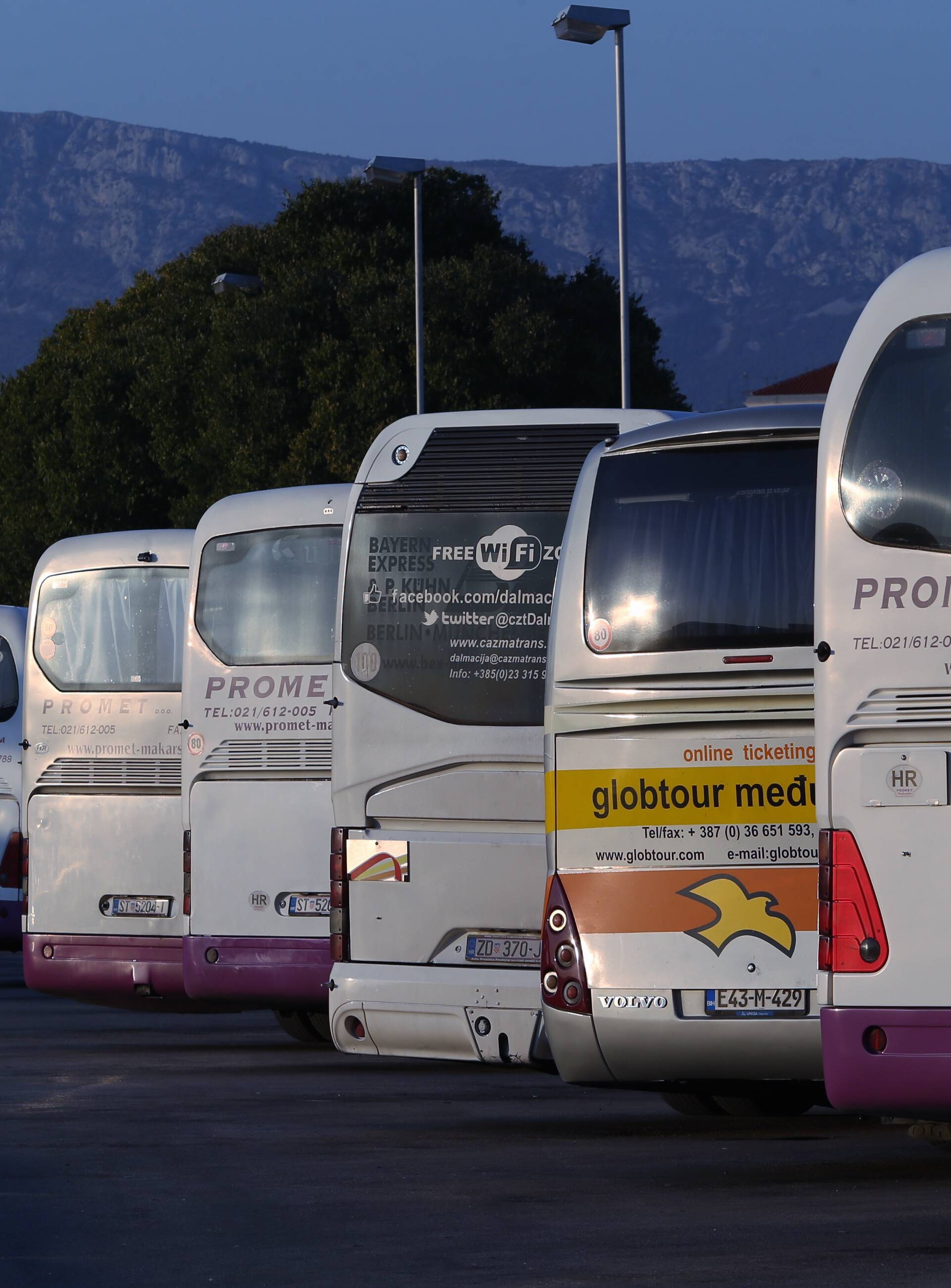 Autobusi na autobusnom kolodvoru u Splitu