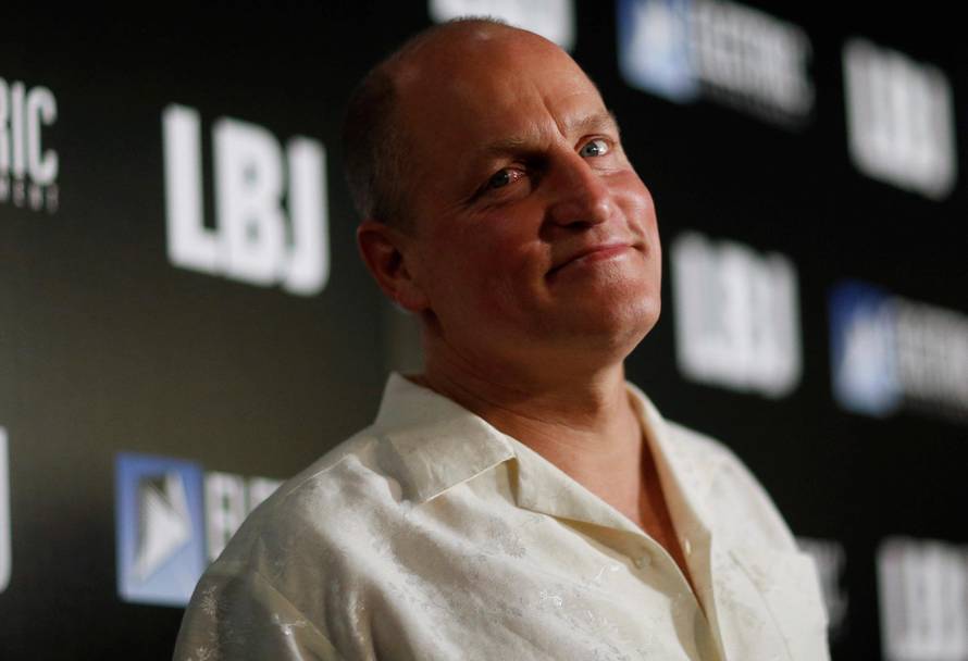 Cast member Harrelson poses at the premiere for "LBJ" in Los Angeles