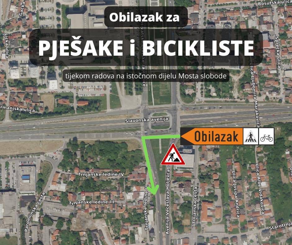 FOTO U utorak počinju radovi na Mostu slobode u Zagrebu: Ovo je nova regulacija prometa