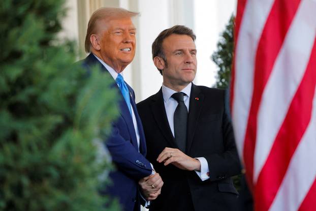 U.S. President Trump meets with French President Macron, in Washington
