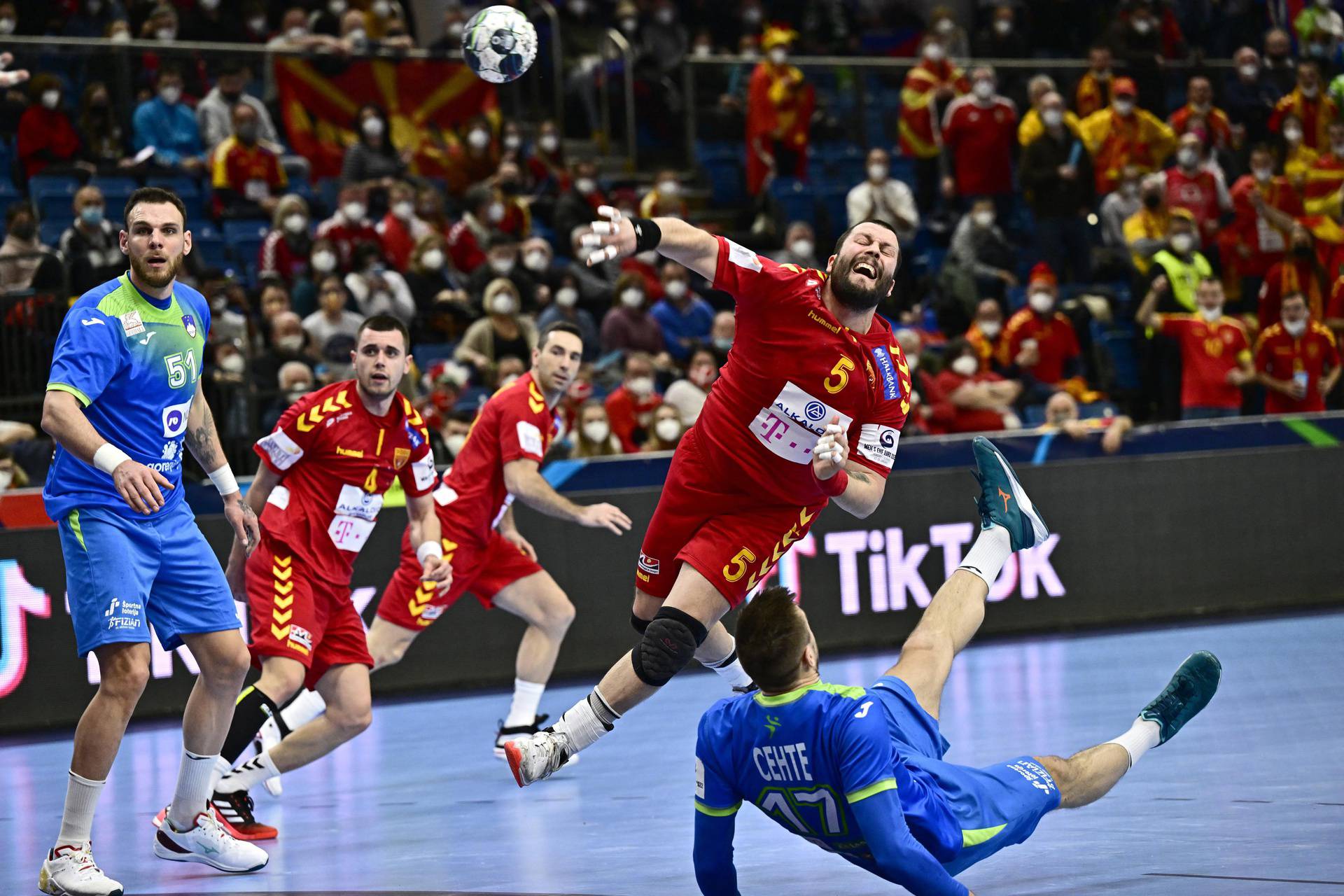 EHF 2022 Men's European Handball Championship - Group A - Slovenia v North Macedonia