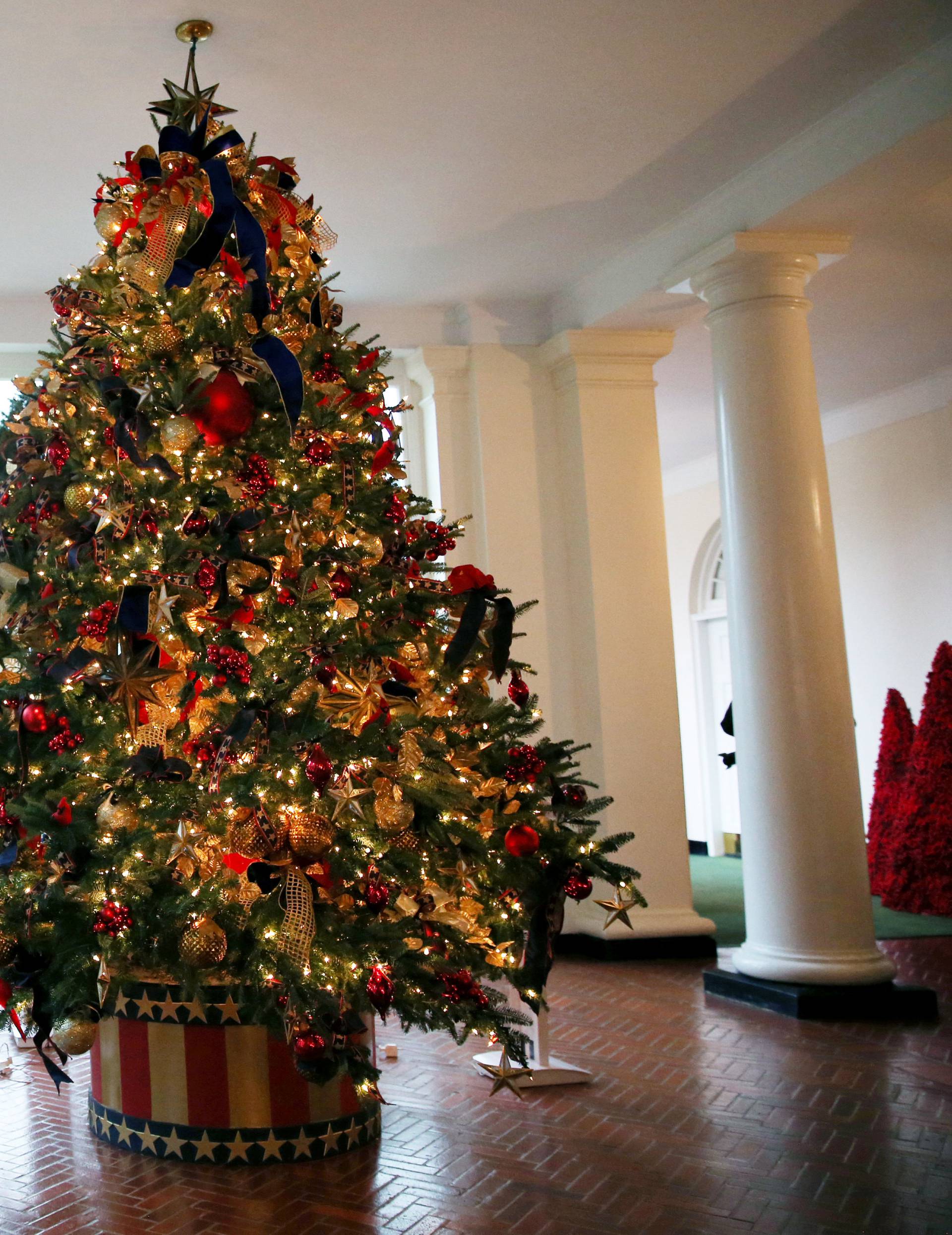 Christmas Press Preview at the White House in Washington