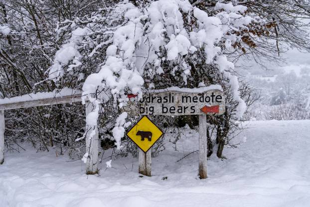 Zimska idila u selu Kuterevu 