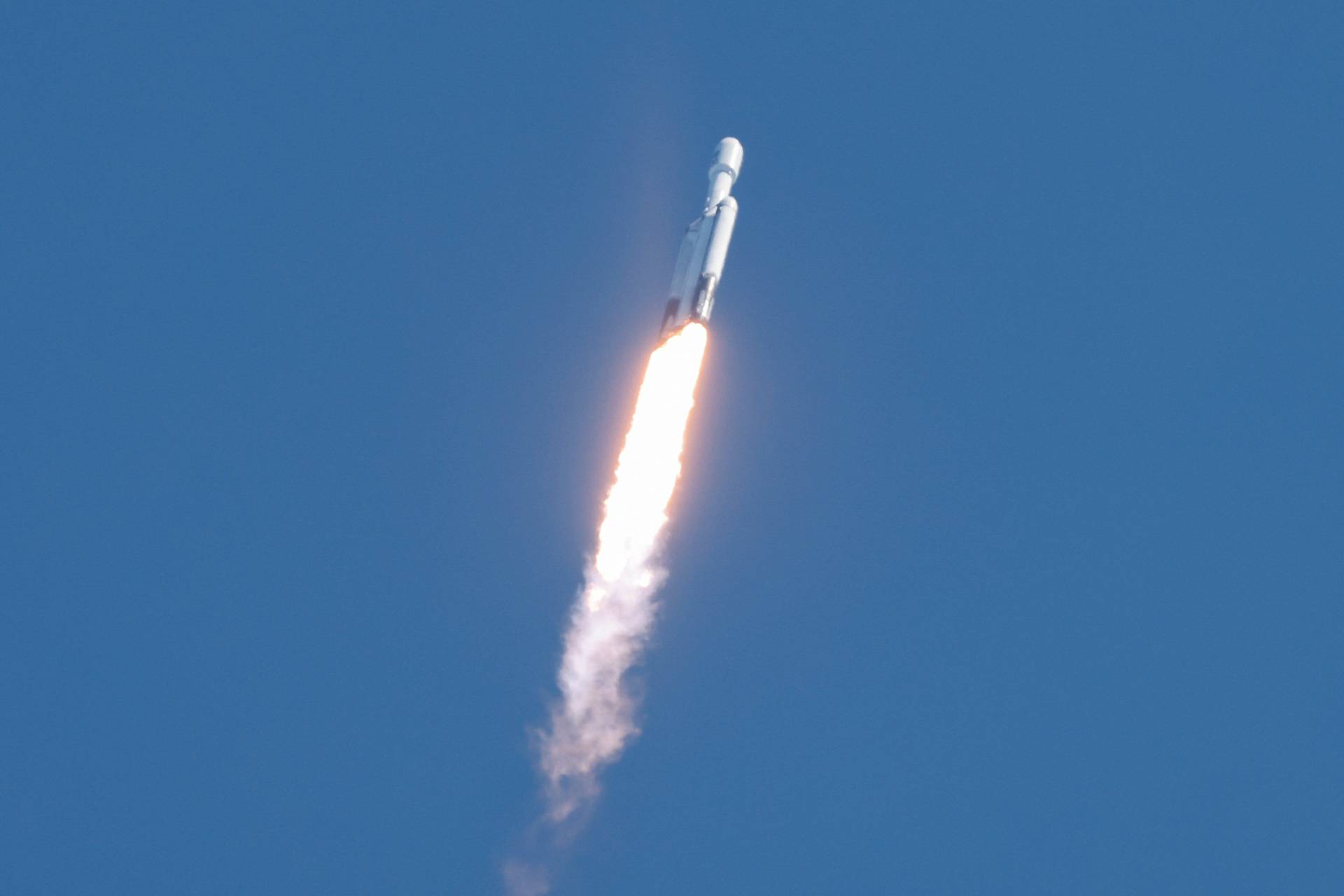 SpaceX Falcon Heavy rocket launch, in Cape Canaveral