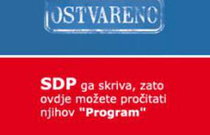 HDZ na svojoj stranici objavio SDP-ov program