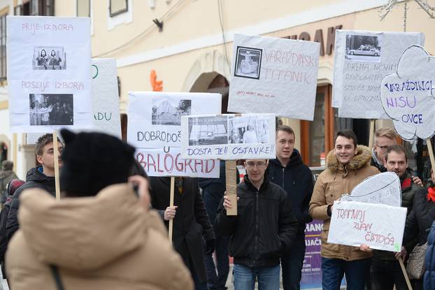VaraÅ¾dinci prosvjeduju protiv gradonaÄelnika Ivana Äehoka i tvrtke ÄistoÄa
