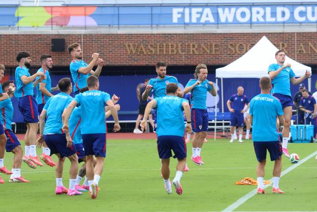Dallas: Trening hrvatskih nogometnih reprezetativaca uoči utakmice protiv Engleske