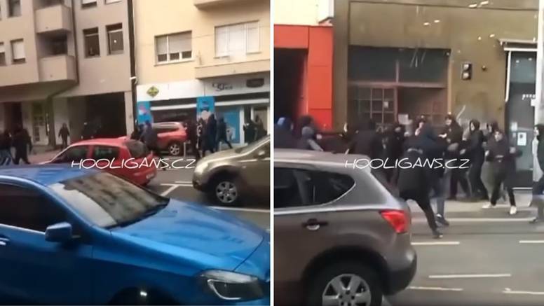 VIDEO Boysi i Torcida potukli se usred Zagreba, a onda je netko povikao 'Ide murja!'. Nestali su