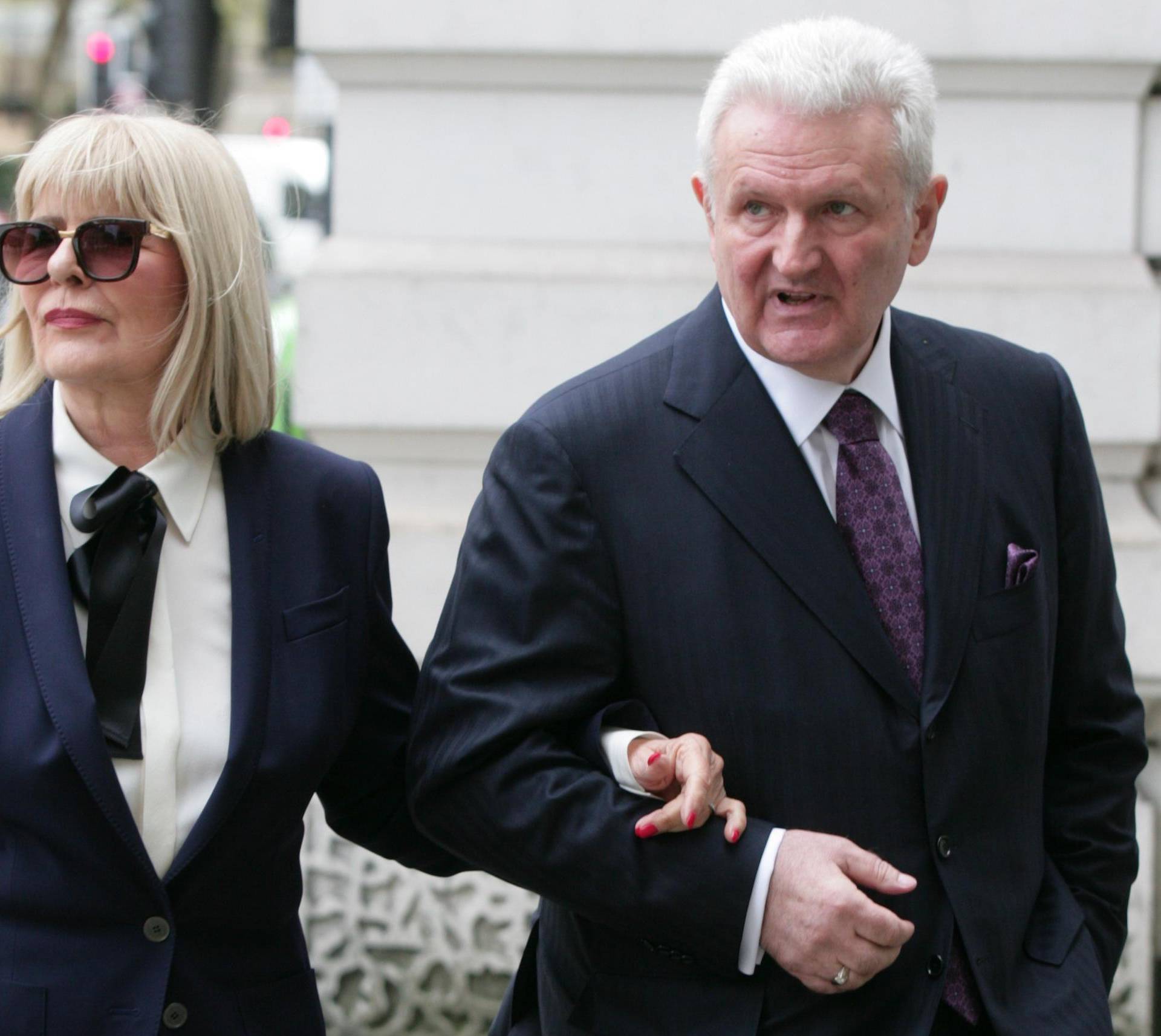 EXCLUSIVE Ivica Todoric and his wife Vesna Todoric are seen arriving at Westminster Magistrates Court in London today. A judge ruled today that the Agrokor founder is to be extradited back to Croatia.