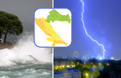 Pali se meteoalarm na obali: U petak stižu kiše, grmljavina i olujni vjetar. Moguće i nevere