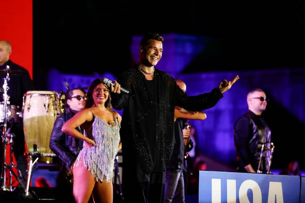 Democratic presidential nominee U.S. Vice President Kamala Harris campaigns in Pennsylvania