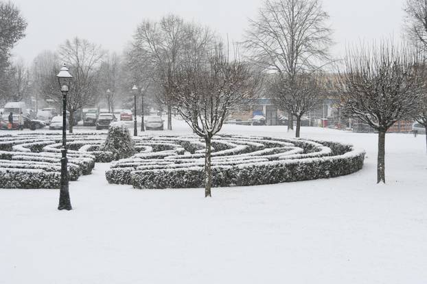 Prvi ovogodišnji snijeg u Bjelovaru