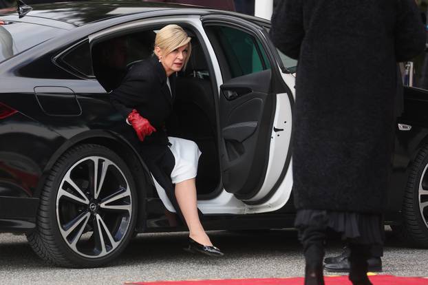 Zagreb: Bivša predsjednica Grabar-Kitarović dolazi na inauguraciju predsjednika Zorana Milanovića