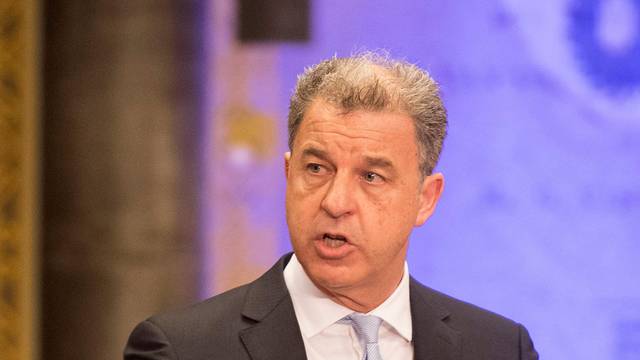 Serge Brammertz, Prosecutor of ICTY and MICT, speaks during a ceremony marking the closure of the U.N. tribunal for the former Yugoslavia in The Hague