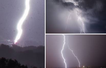 Fotograf snimio impresivni udar munje u hotel u Puli: 'Ovo su mi najbliže fotografije munje ikad'