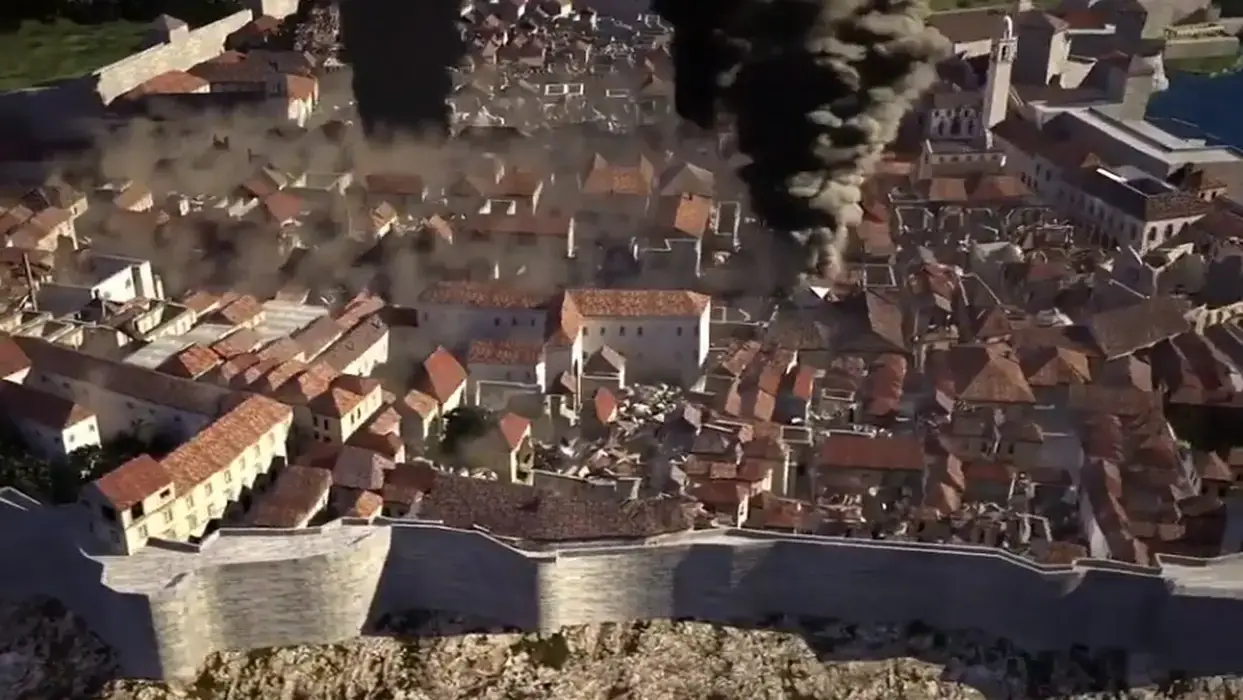 Razoran potres, tsunami i požar uništili Dubrovnik. Na isti dan 2009. potres je sravnio L'Aquilu