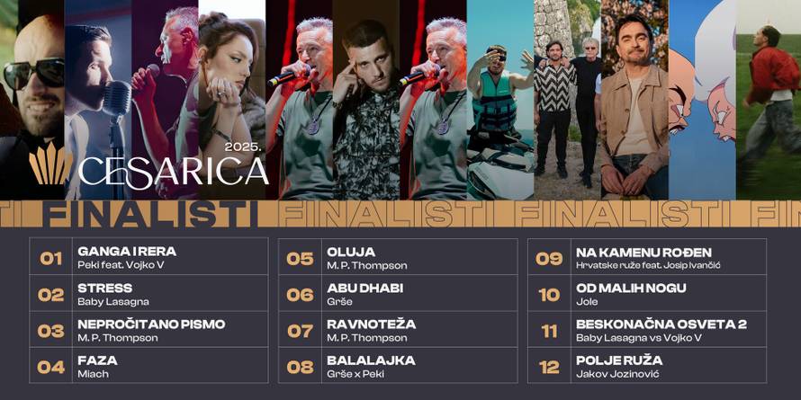 Cesarica ovaj petak u Laubi: Tko je vladao pozornicama, a tko streamingom u 2025. godini?