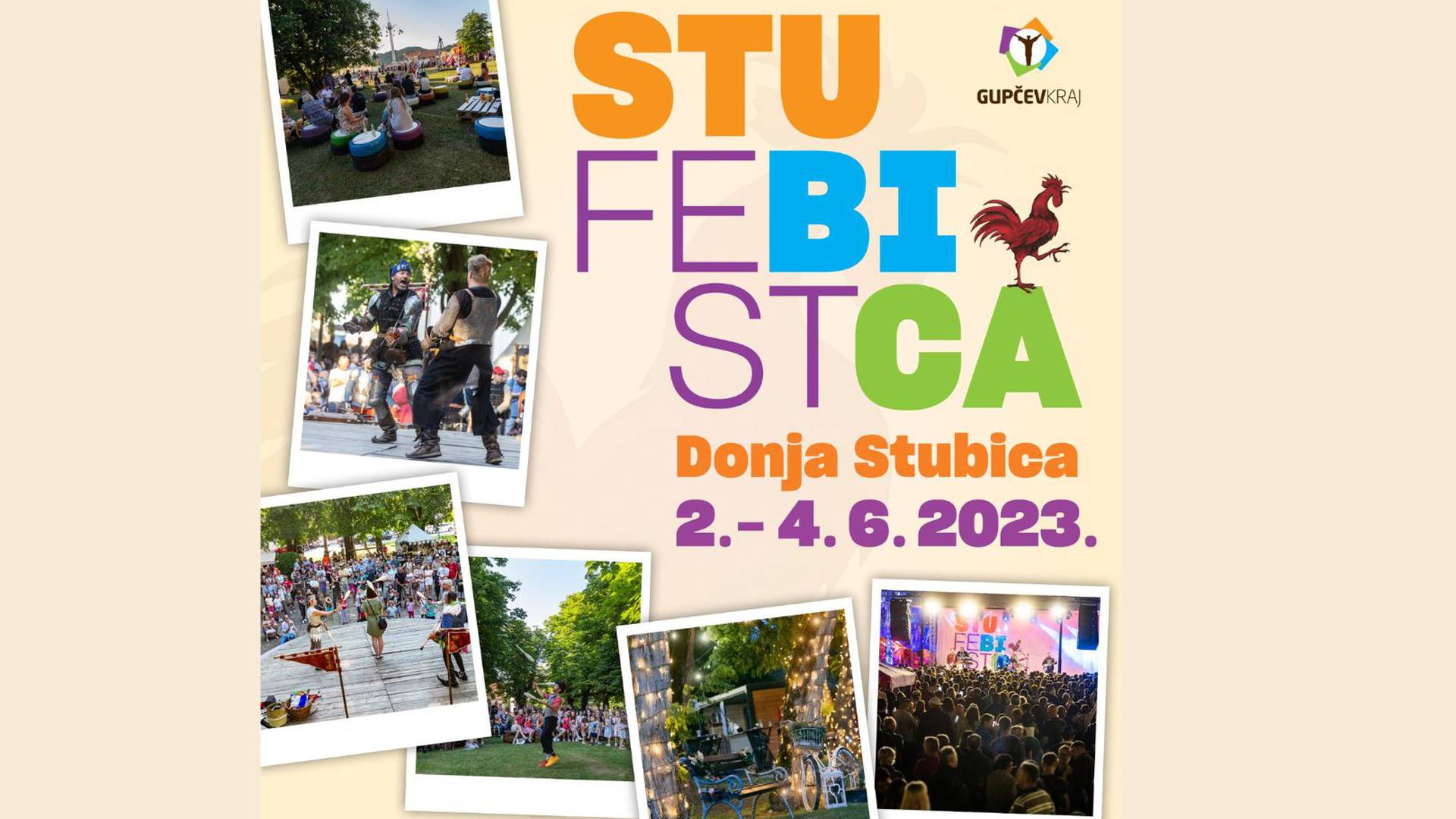 Ne propustite Stubica Fest od 2. do 4.6.2023. koji  nudi bogat kulturni i zabavni program!