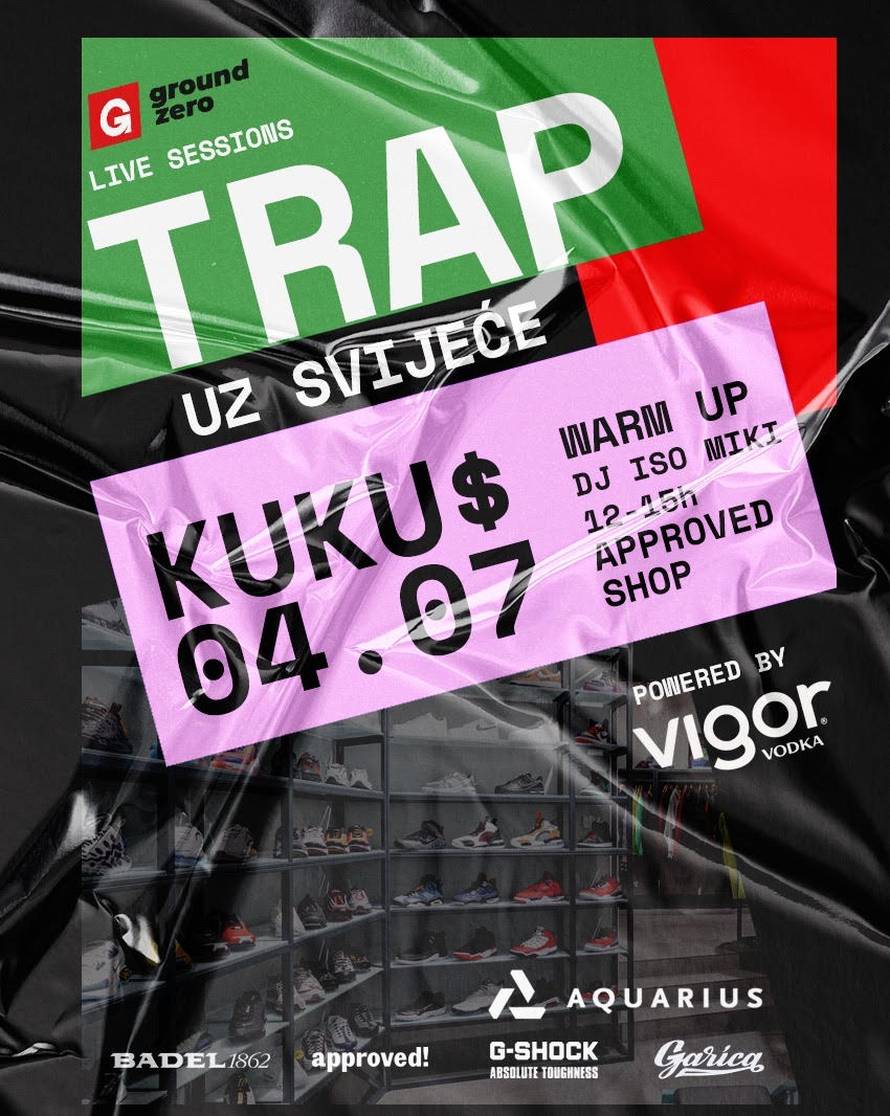 Ground zero live sessions donosi "Trap uz svijeće" u klubu Aquarius powered by Vigor