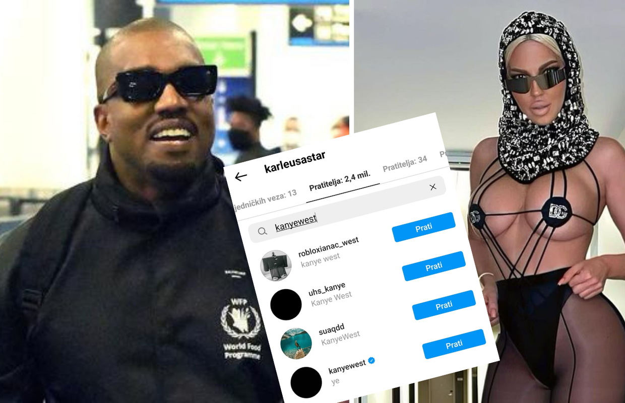 Kanye West zapratio Karleušu: Govorila je da ju Kim kopira