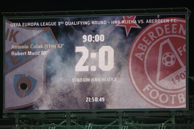 Rijeka: Prva utakmica 3. pretkola Europske lige, HNK Rijeka - Aberdeen FC