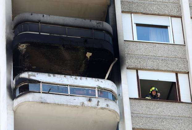 Zagreb: Vatrogasci ugasili požar u stanu nebodera na 11. katu na Trešnjevci