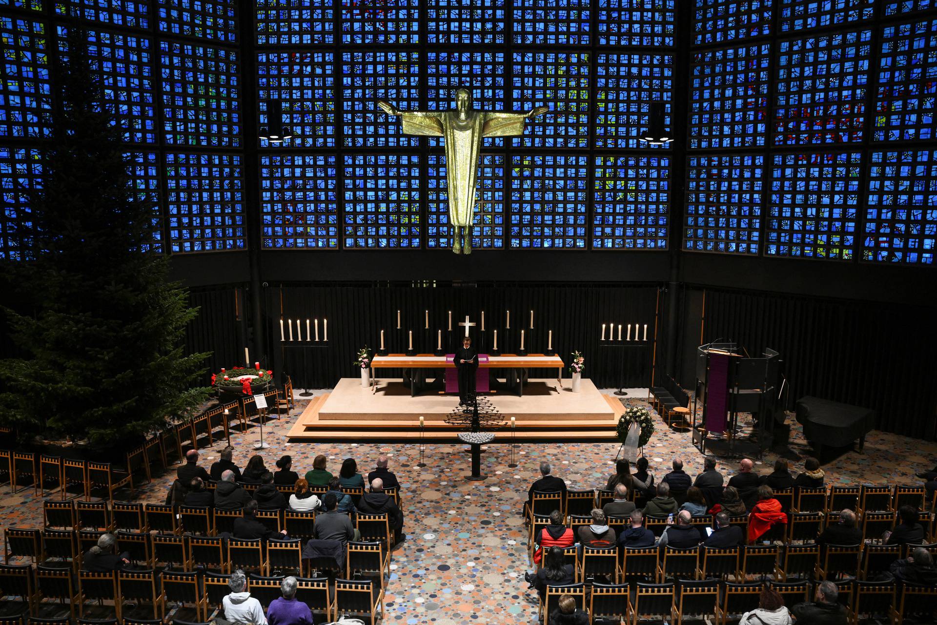 Memorial service in solidarity with the people of Magdeburg, at the Kaiser Wilhelm Memorial Church in Berlin