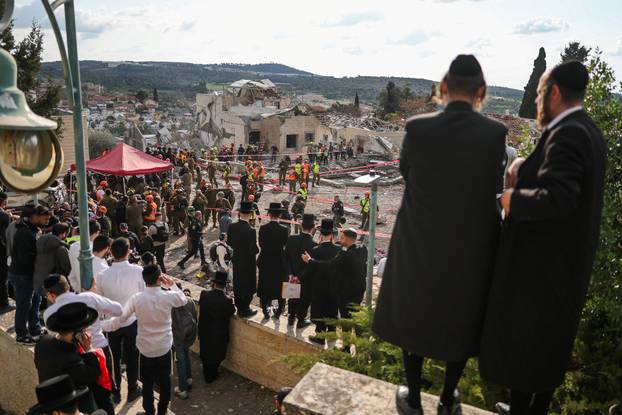 Aftermath of an Iranian strike in Beit Shemesh