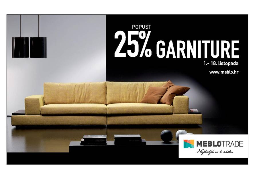 Meblo Trade – 20% popusta na garniture do 18. listopada