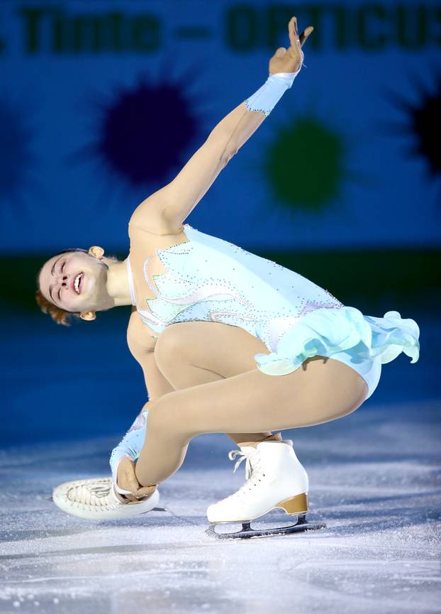 Zagreb: Predsjednica RH Grabar-Kitarovi? sa suprugom bodrila k?er Katarinu na Zlatnoj pirueti