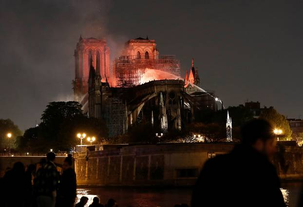 Fire at Notre Dame Cathedral in Paris