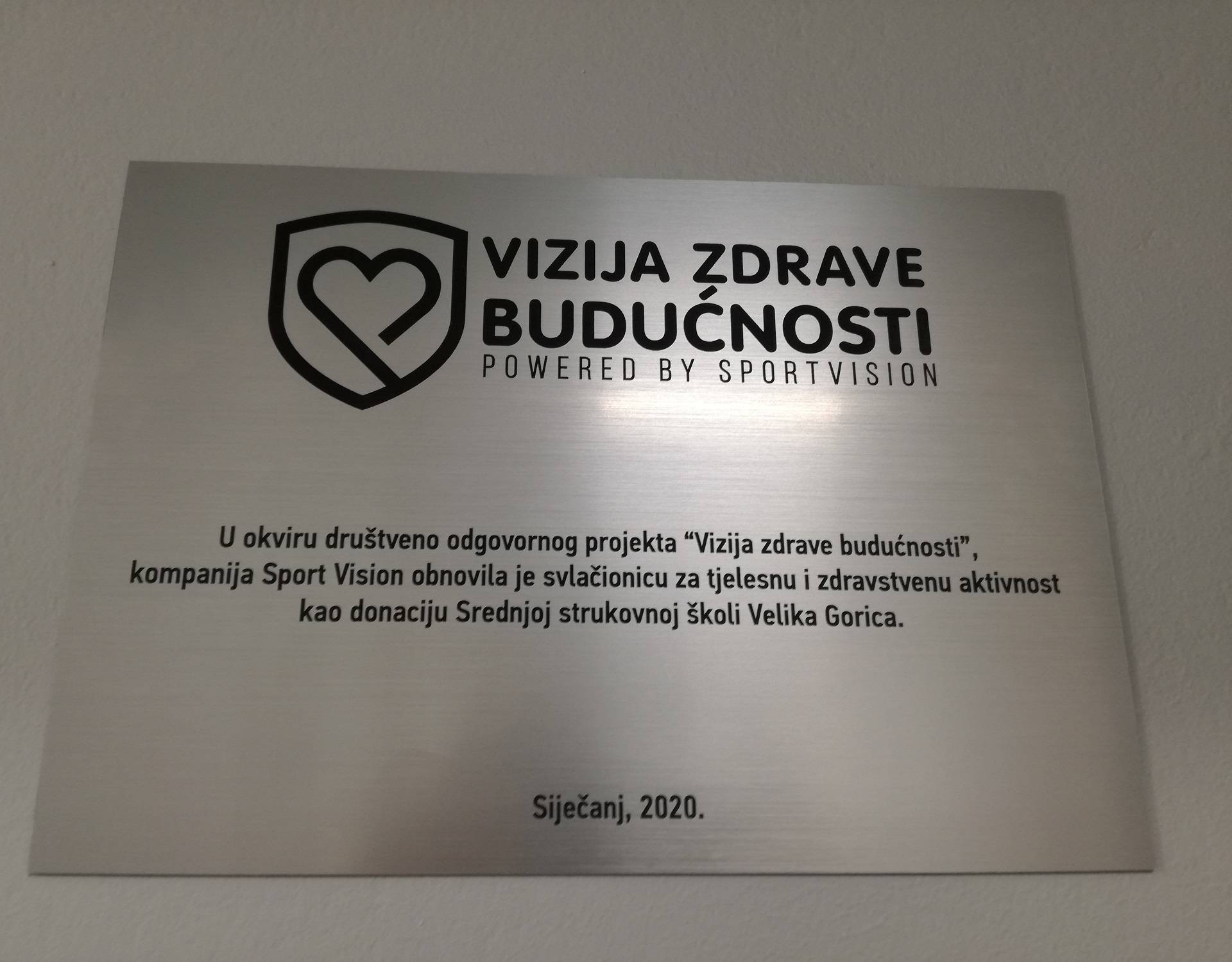 Sport Vision: donacija strukovnoj školi u Velikoj Gorici
