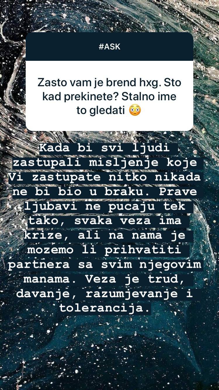 Hana o majčinstvu: 'Još uvijek ne planiramo bebu, uživamo...'