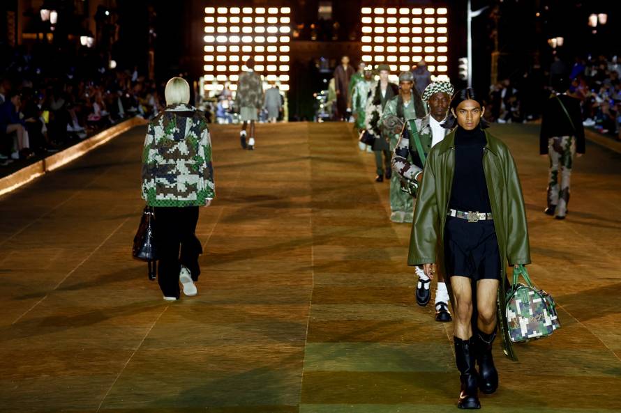 Louis Vuitton collection show during Men's Fashion Week in Paris