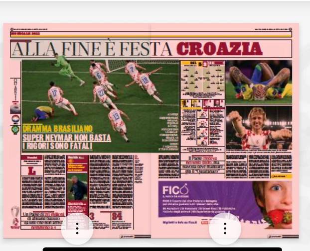 'Vatreni' zauzeli naslovnice stranih medija: Flopacabana; Ubojstvo na plesnom podiju