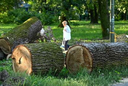 Park mladenaca još uvijek nije očišćen od oluje koja je u srpnju poharala Zagreb