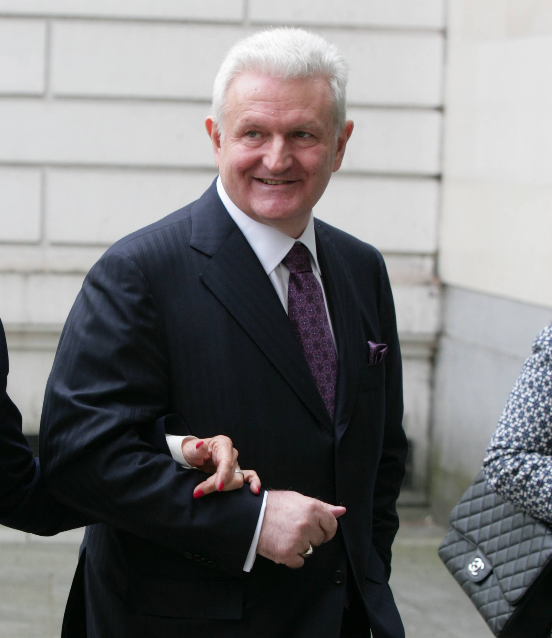 EXCLUSIVE Ivica Todoric and his wife Vesna Todoric are seen arriving at Westminster Magistrates Court in London today. A judge ruled today that the Agrokor founder is to be extradited back to Croatia.